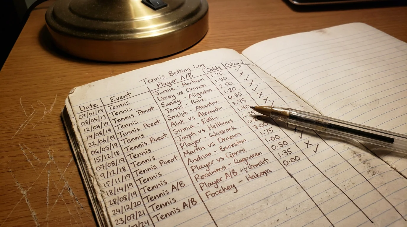 A columned betting log with date, market, price and result, illustrating the fields that matter