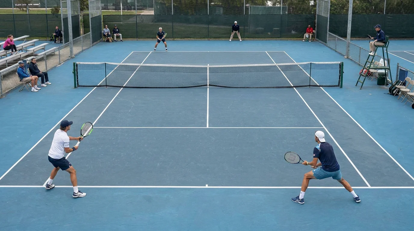 A quiet lower-tier court, illustrating the thinner liquidity and lower limits away from the majors