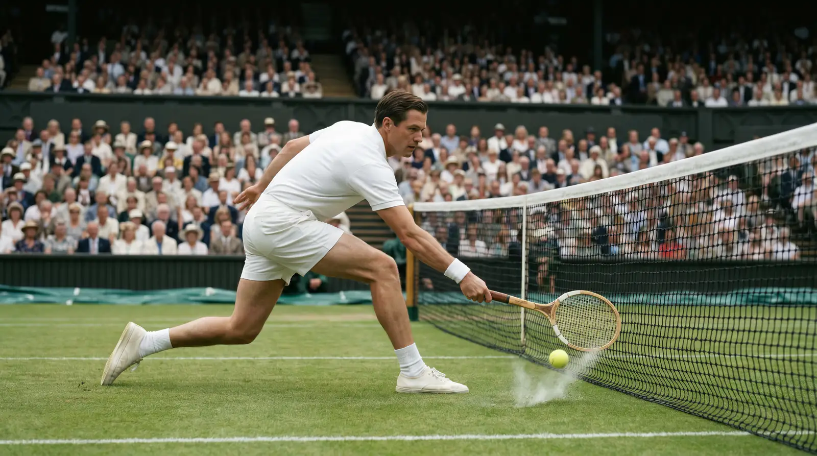 A volleyer thriving on a fast grass court, illustrating which styles grass rewards