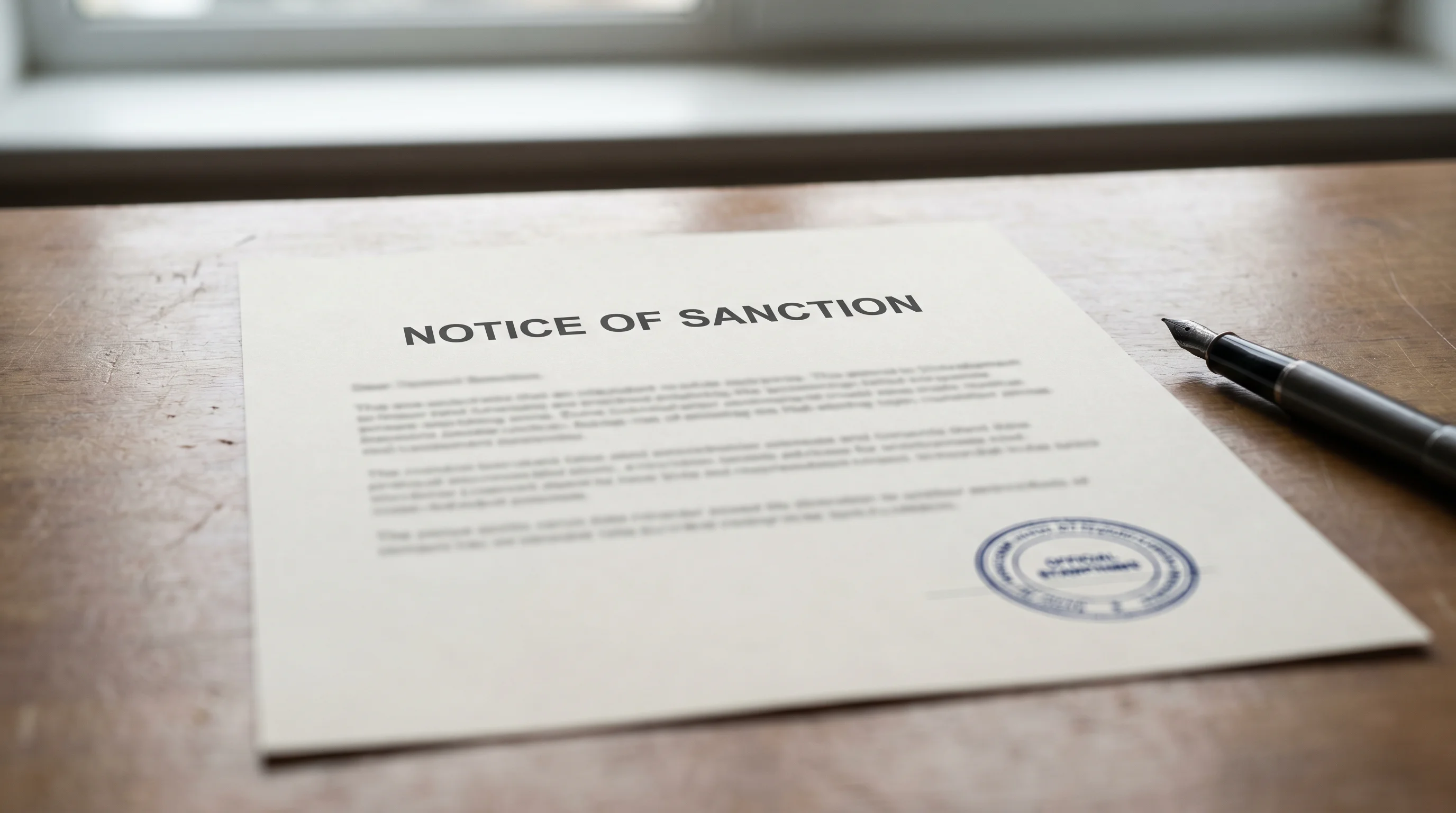 Official tennis disciplinary notice representing a player ban for integrity breaches
