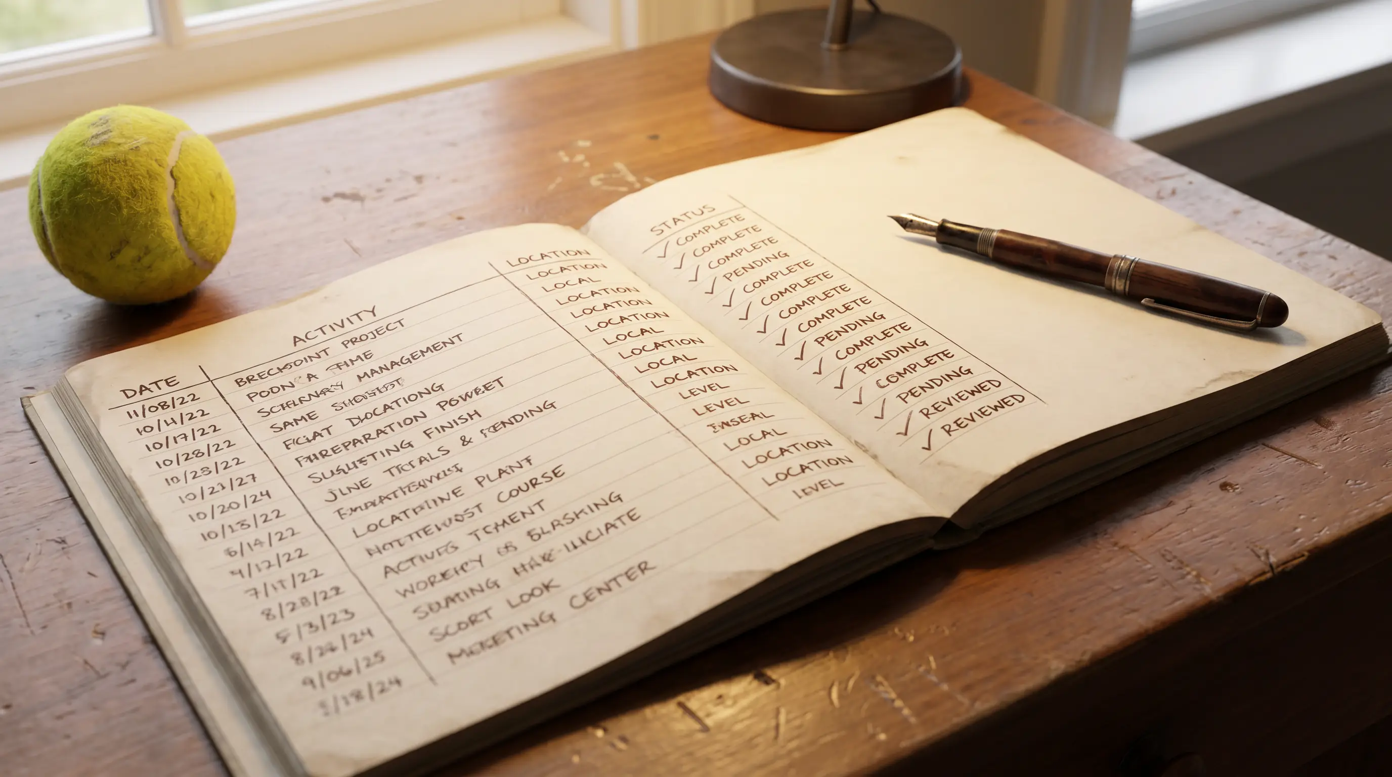 Detailed betting record book logging prices, stakes and results by hand